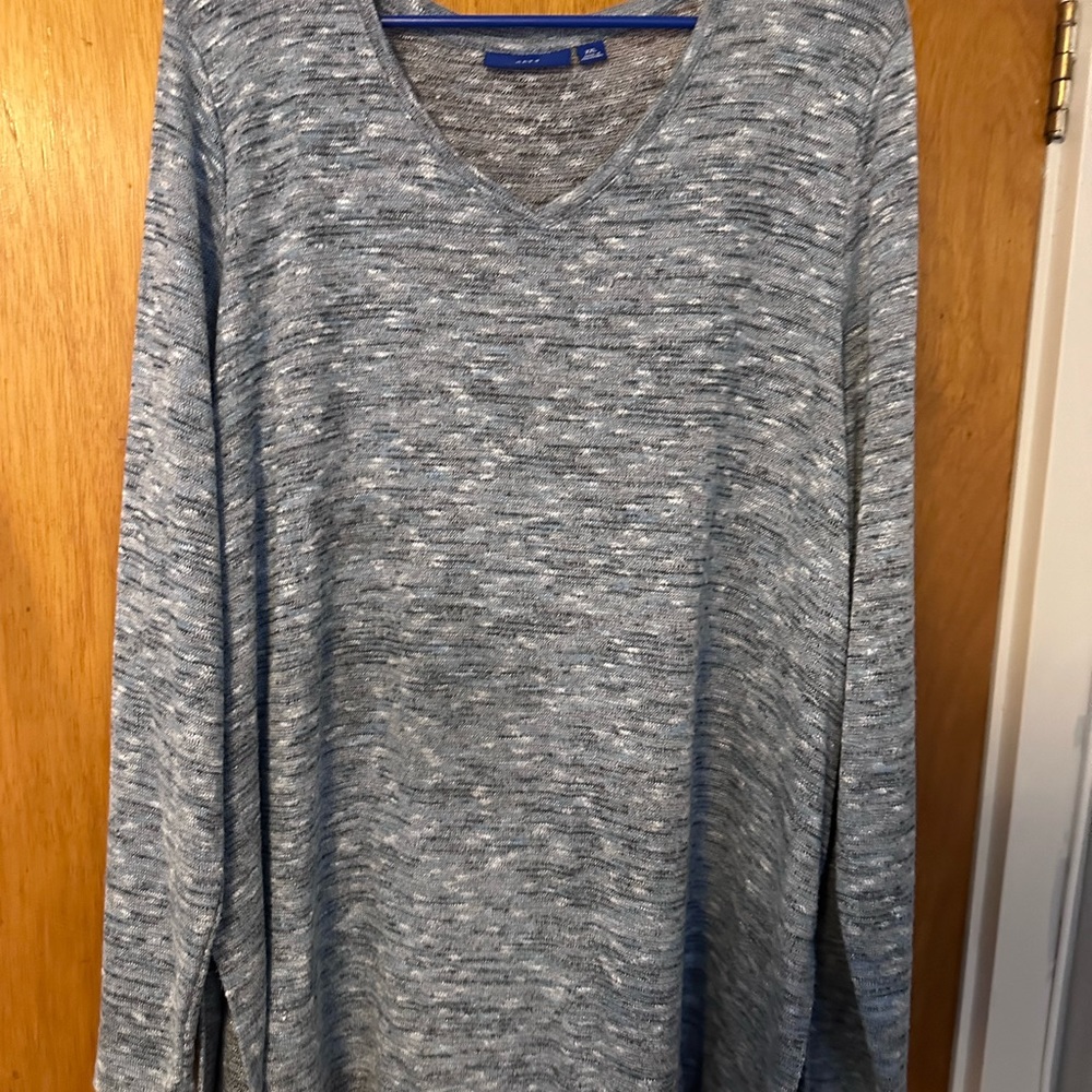 Blue multi color sweater